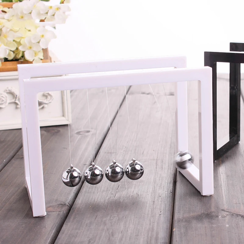 Newton Balls Cradle Balance Ball Newtons Pendulum Ornaments Home Decorations Desk Decoraction Toy Gift Black
Newton Balls Cradle Balance Ball Newtons Pendulum Ornaments Home Decorations Desk Decoraction Toy Gift Black
