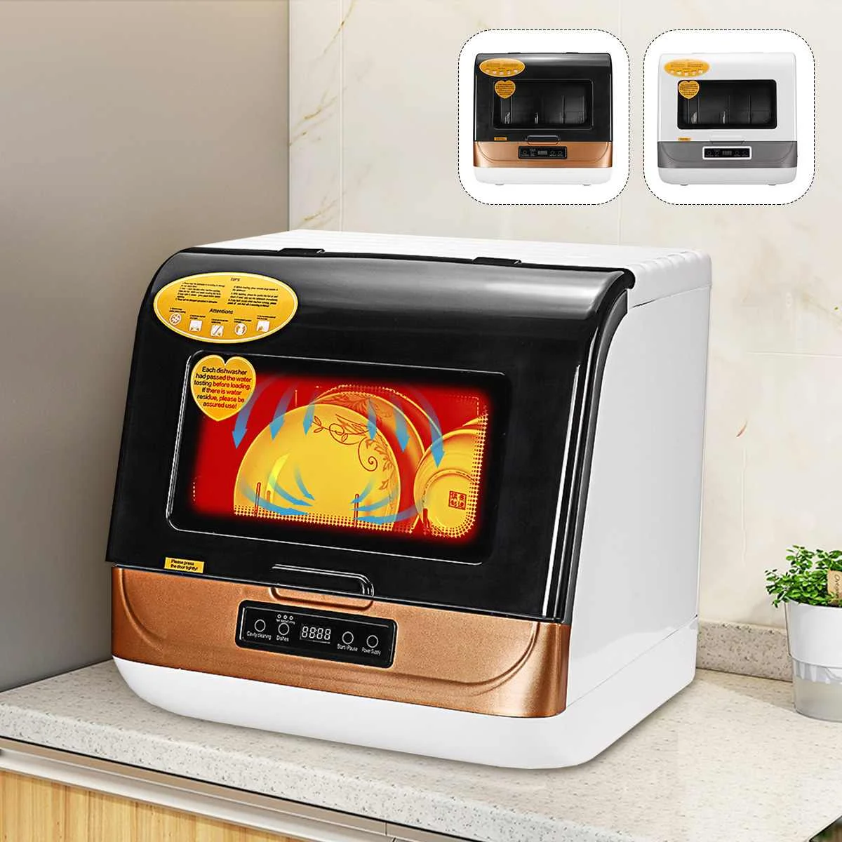

800 Вт миниатюрная электрическая ультразвуковая посудомоечная машина для кухни с бесплатной установкой посудомоечные машины с высокой темп...