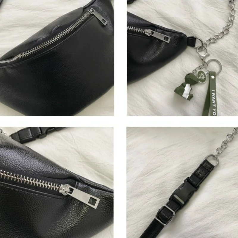 Waist Packs Women PU Leather Chain Large Capacity Leisure Unisex Ins Chest Bag Harajuku Hip-hop High Street Handbags Ulzzang New
Waist Packs Women PU Leather Chain Large Capacity Leisure Unisex Ins Chest Bag Harajuku Hip-hop High Street Handbags Ulzzang New