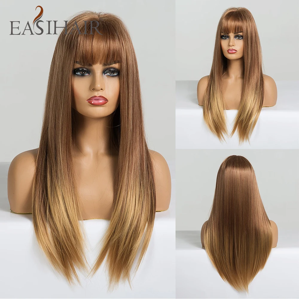 EASIHAIR Long Straight Mix Blonde Ombre Synthetic Wigs with Bangs Natural Hair Wigs for Women Afro Daily Party Cosplay Wigs
EASIHAIR Long Straight Mix Blonde Ombre Synthetic Wigs with Bangs Natural Hair Wigs for Women Afro Daily Party Cosplay Wigs