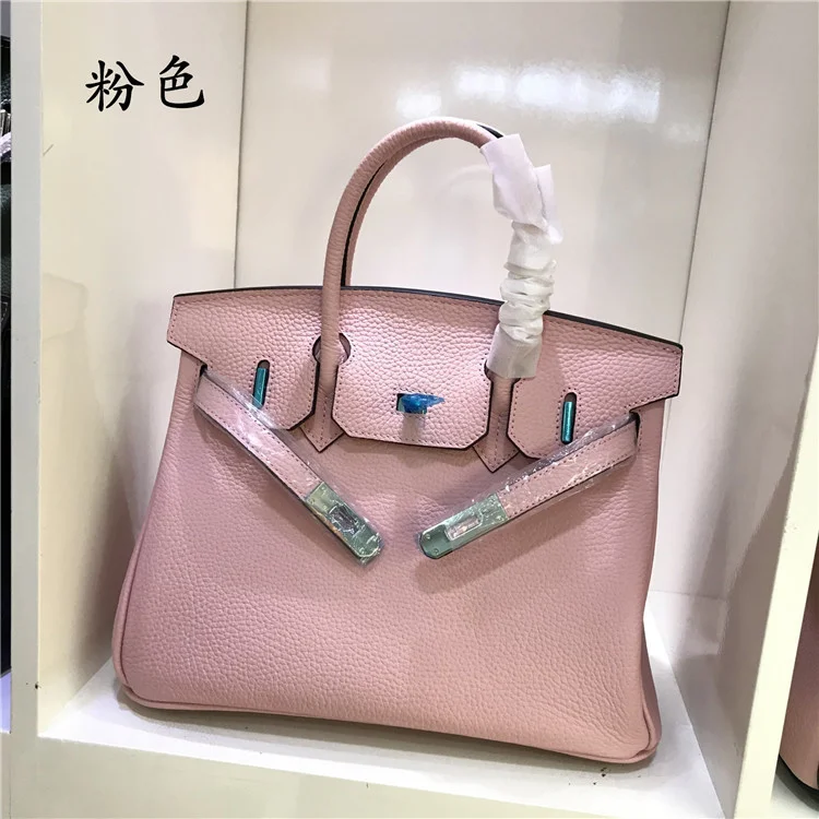 

Bag lychee grain leather women's bag fashion head layer cow leather portable One Shoulder Messenger Bag
