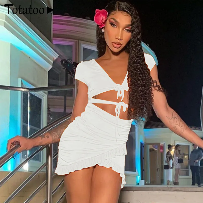 hirigin Lace Up V Neck Ruched Bodycon Mini Dress Women 2020 Summer Hollow Out Ruffles Sundress Beachwear Vestidos
hirigin Lace Up V Neck Ruched Bodycon Mini Dress Women 2020 Summer Hollow Out Ruffles Sundress Beachwear Vestidos