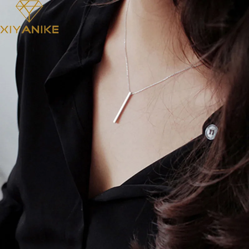 XIYANIKE 925 Sterling Silver Party Necklace Minimalist Geometric Handmade Clavicle Chain Jewelry for Women Couples Birthday Gift
XIYANIKE 925 Sterling Silver Party Necklace Minimalist Geometric Handmade Clavicle Chain Jewelry for Women Couples Birthday Gift