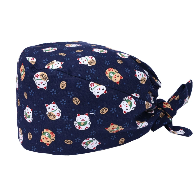 Japanese Lucky Cat Scrub Caps Veterinary Nurse Scrubs Hat 100% Cotton Women Men Print Vet Pet Doctor Working Skull Cap M185
Japanese Lucky Cat Scrub Caps Veterinary Nurse Scrubs Hat 100% Cotton Women Men Print Vet Pet Doctor Working Skull Cap M185