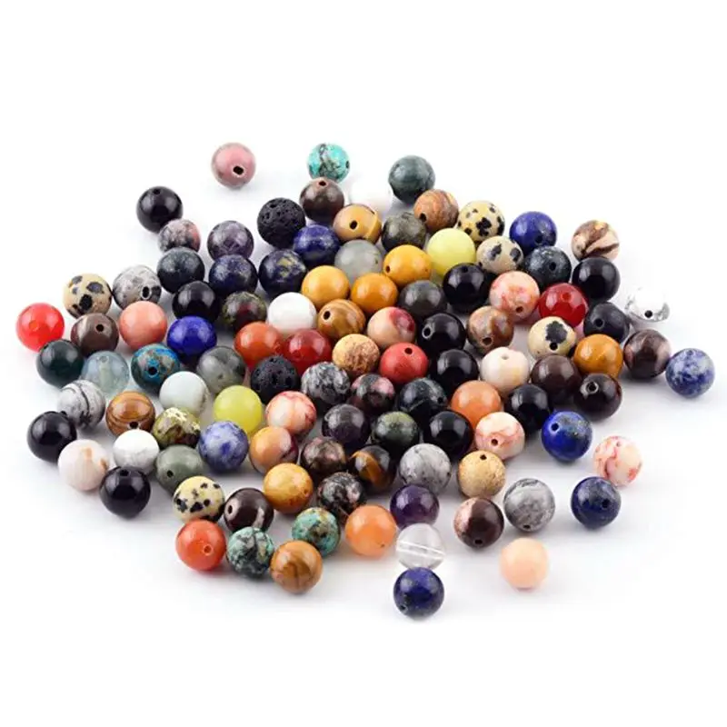 8mm Natural Stone Round Beads Mixed Color Box Set Loose Beads for DIY Jewelry 1XCA
8mm Natural Stone Round Beads Mixed Color Box Set Loose Beads for DIY Jewelry 1XCA