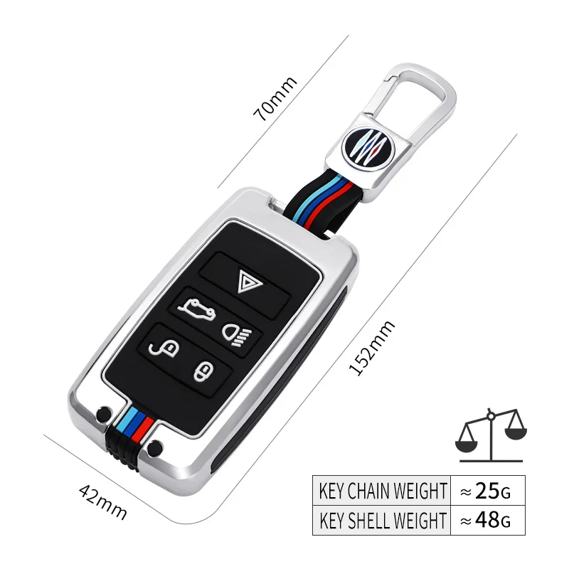 Zinc Alloy Car Remote Case Protector FobCover Keychain For Land Range Rover Discovery 4 LR4 Jaguar E-Pace XF XJL XK XE Smart Key
Zinc Alloy Car Remote Case Protector FobCover Keychain For Land Range Rover Discovery 4 LR4 Jaguar E-Pace XF XJL XK XE Smart Key