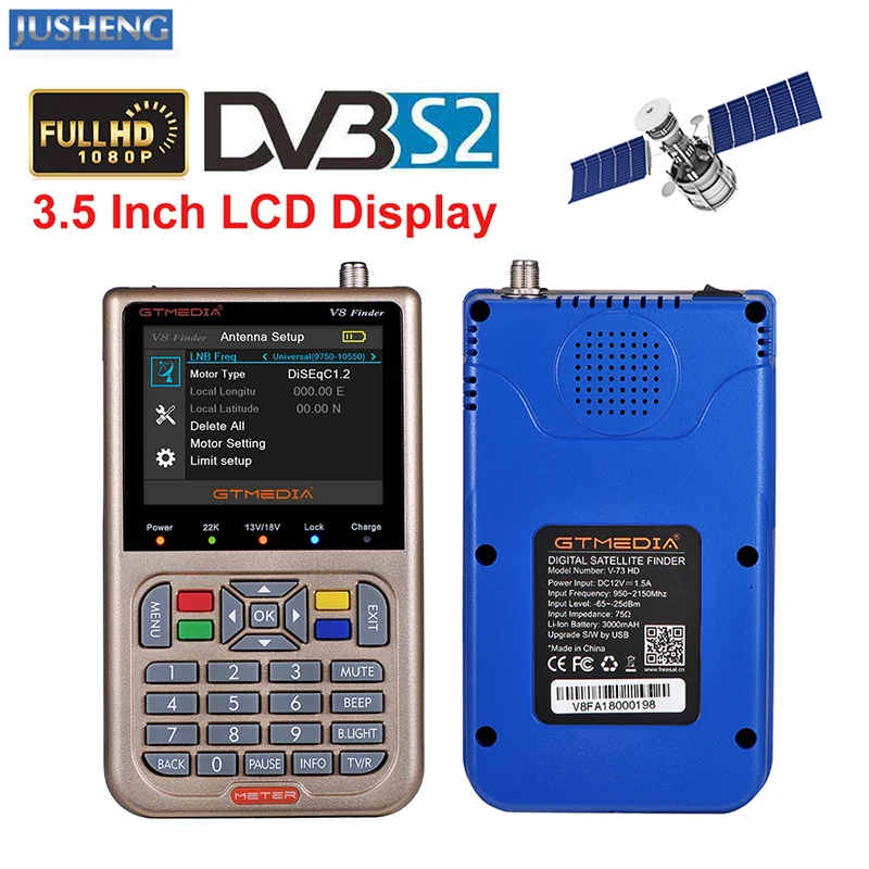 GTMEDIA 3,5 "ЖК-дисплей V8 Finder цифровой спутниковый ТВ-сигнала Finder спутникового HD DVB-S2 Высокое разрешение 3,5" ЖК-дисплей спутниковый искатель MPEG-2-4
GTMEDIA 3,5 "ЖК-дисплей V8 Finder цифровой спутниковый ТВ-сигнала Finder спутникового HD DVB-S2 Высокое разрешение 3,5" ЖК-дисплей спутниковый искатель MPEG-2-4
