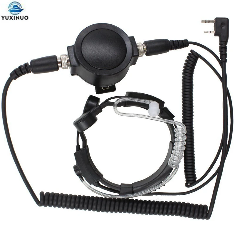 

Tactical Throat Vibration Microphone BIG PTT Mic Headset for TYT Baofeng Two Way Radio UV5R UV 5R UV-B5 B6 UV-5RTP UV-5RA Plus