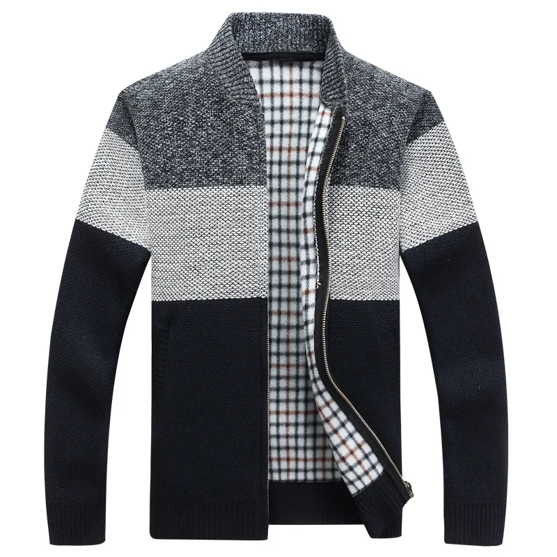 Roupas Winter Coat Parka Homme Sweater Coat Casual Mandarin Collar Thick Sweatercoat Patchwork Zipper Men Clothes Cardigan
Roupas Winter Coat Parka Homme Sweater Coat Casual Mandarin Collar Thick Sweatercoat Patchwork Zipper Men Clothes Cardigan