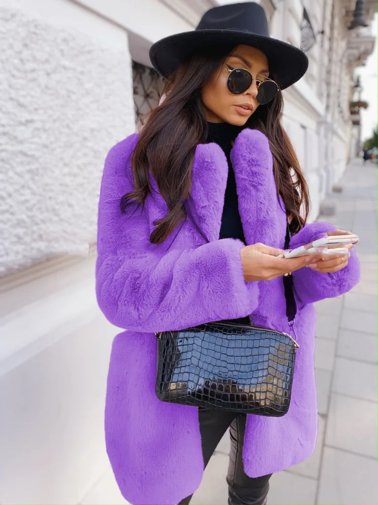 Women Faux Fur Coat Autumn Winter Warm Plush Teddy Jackets Fashion Long Sleeve Lapel Fur Coats Overcoat Ladies Outerwear
Women Faux Fur Coat Autumn Winter Warm Plush Teddy Jackets Fashion Long Sleeve Lapel Fur Coats Overcoat Ladies Outerwear