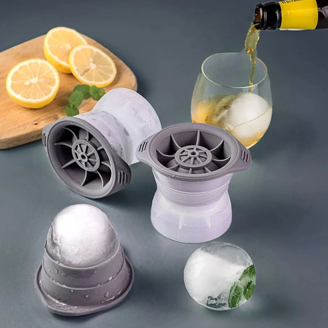 DIY Silicone Ice Ball Round Kitchen Stackable Slow Melting Jelly Making Mould For Cocktail Whiskey Drink Sphere Ice Cube Mold
DIY Silicone Ice Ball Round Kitchen Stackable Slow Melting Jelly Making Mould For Cocktail Whiskey Drink Sphere Ice Cube Mold