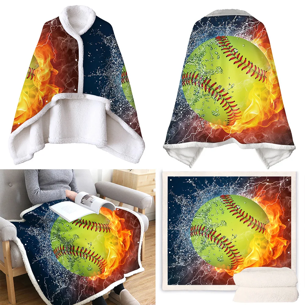 Пригодное для носки зимнее теплое одеяло на диван-кровать с пуговицами и рисунком мяча для путешествий утолщенное покрывало для спальни 
Пригодное для носки зимнее теплое одеяло на диван-кровать с пуговицами и рисунком мяча для путешествий утолщенное покрывало для спальни