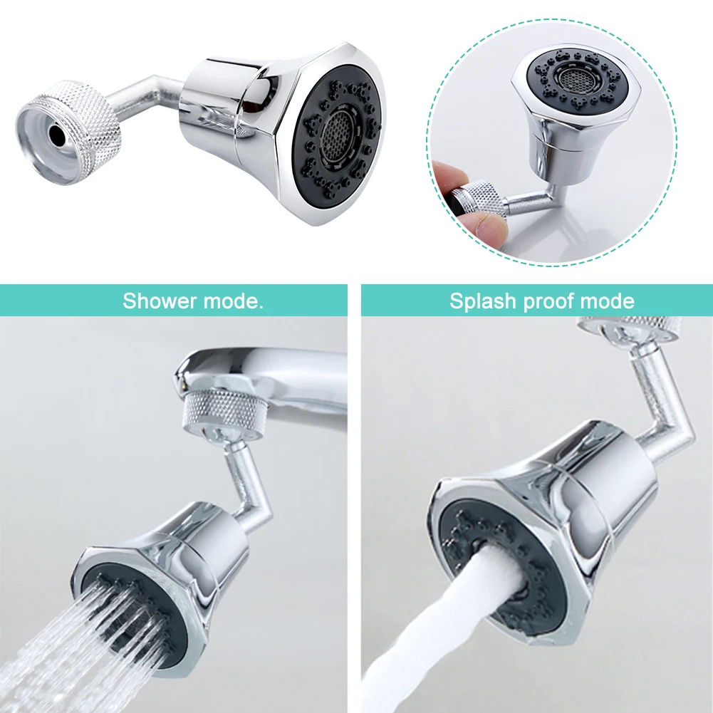

Two Modes Nozzle 720 Degree Rotating Multifunctional Aerator Movable Anti Splash Basin Faucet Spray Head Kitchen Water Bubbler