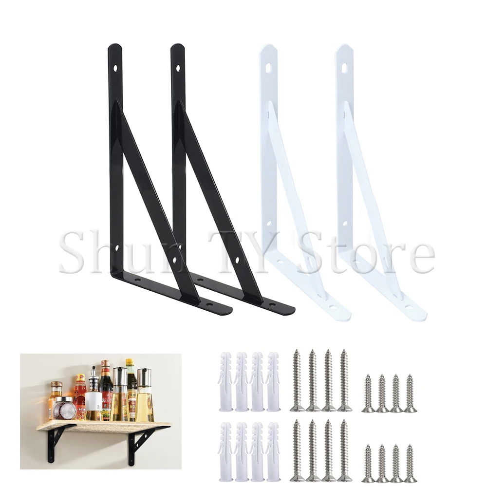 2 Pcs Metal Triangle Shelf Bracket Heavy Duty Right Angle Support Frame Wall Mounted Multifunctional Home Decor Hardware
2 Pcs Metal Triangle Shelf Bracket Heavy Duty Right Angle Support Frame Wall Mounted Multifunctional Home Decor Hardware