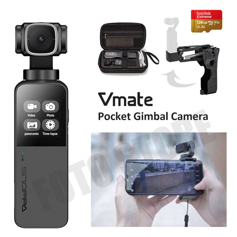Ручной шарнирный стабилизатор Snoppa Vmate 3 осевая Карманная камера для видеосъемки