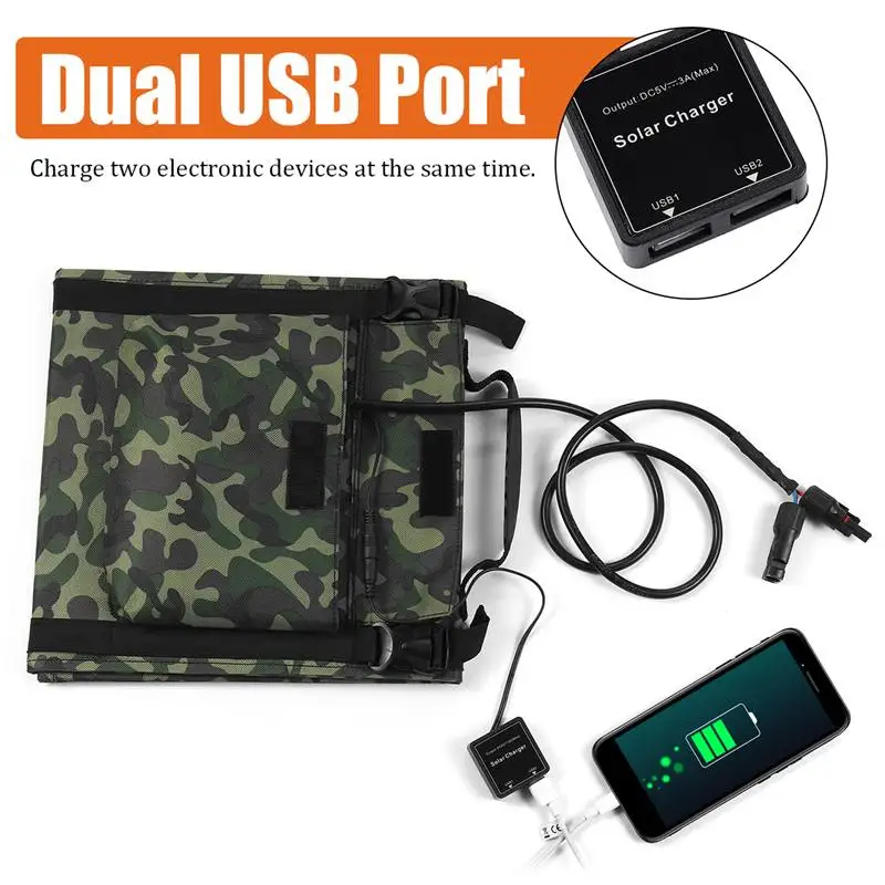 100W Foldable USB Solar Panel Solar Cell Folding Solar Panel Charger Outdoor Waterproof Dual USB for Phone PC Car RV Boat
100W Foldable USB Solar Panel Solar Cell Folding Solar Panel Charger Outdoor Waterproof Dual USB for Phone PC Car RV Boat