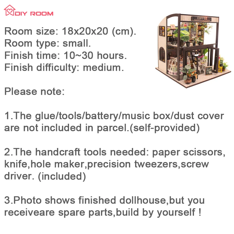 Miniature Coffee Shop House DIY Dollhouse Kits Mini Roombox Puzzle Wooden Doll Home Birthday Gift for Girls Dropshipping
Miniature Coffee Shop House DIY Dollhouse Kits Mini Roombox Puzzle Wooden Doll Home Birthday Gift for Girls Dropshipping