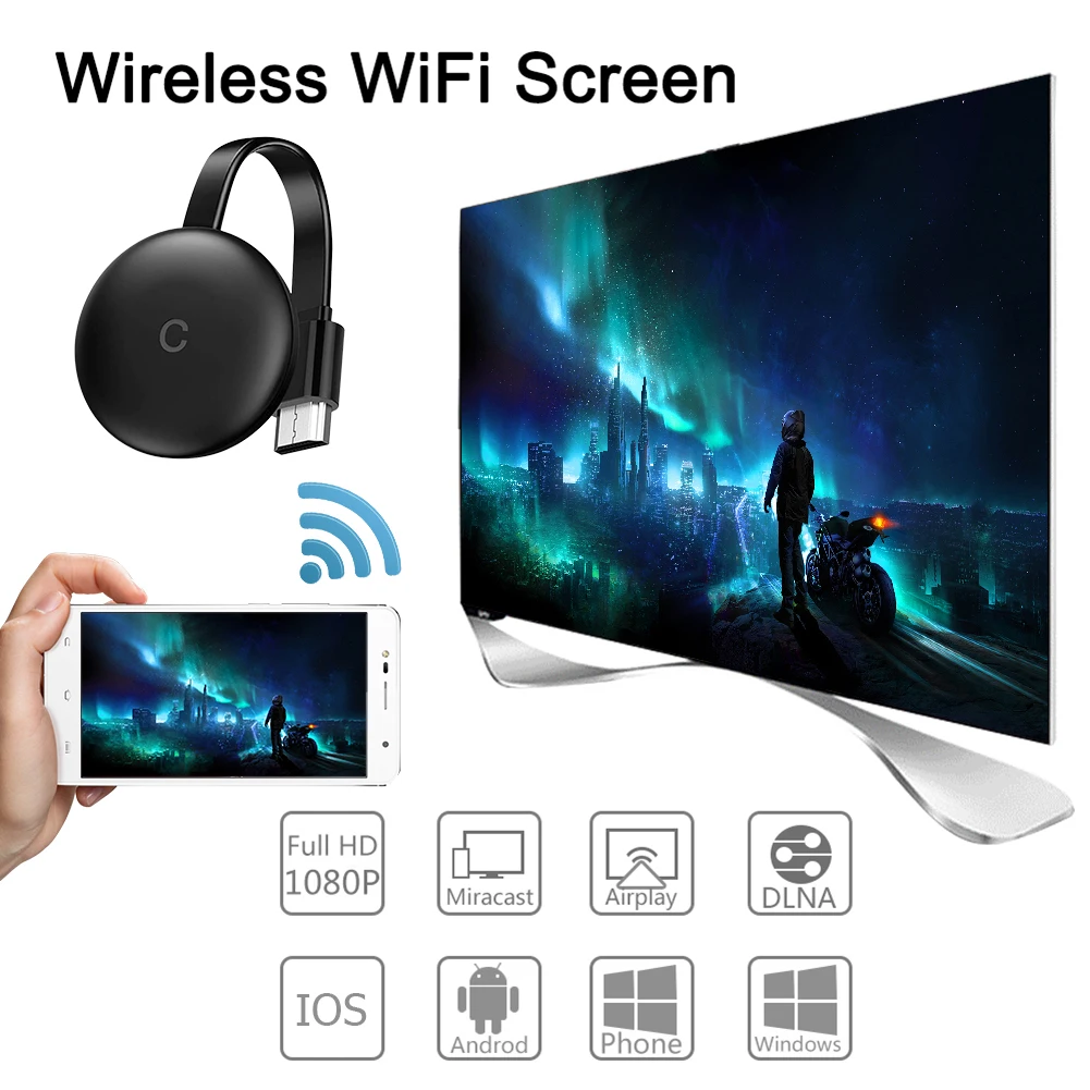 G12 HDMI-compatible Wireless Display Dongle WiFi Display Receiver for TV Projector Support HDTV Display Dongle TV Stick
G12 HDMI-compatible Wireless Display Dongle WiFi Display Receiver for TV Projector Support HDTV Display Dongle TV Stick