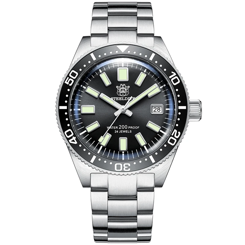 Steeldive 62mas SD1962 Retro NH35 Automatic Mechanical 42mm Diver Mens Watch Bracelet Sapphire Date Luminous 20ATM Waterproof
Steeldive 62mas SD1962 Retro NH35 Automatic Mechanical 42mm Diver Mens Watch Bracelet Sapphire Date Luminous 20ATM Waterproof