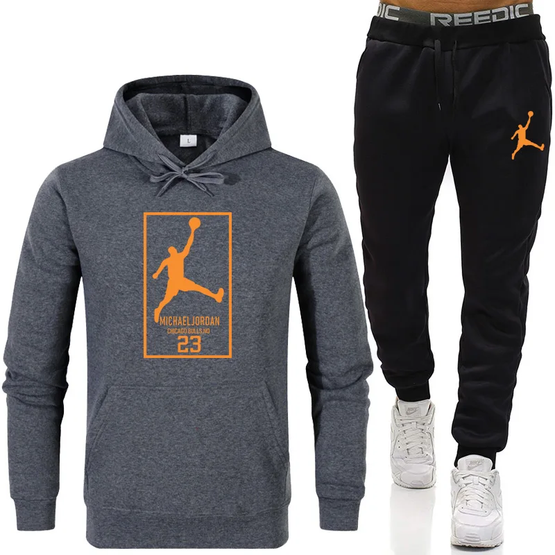 Jordan 23 Men's Hoodie+Pants Sets 2 pieces Autumn Running Tracksuit Sweatshirt Pullover Suit Gym Clothes Men Sport Track Male
Jordan 23 Men's Hoodie+Pants Sets 2 pieces Autumn Running Tracksuit Sweatshirt Pullover Suit Gym Clothes Men Sport Track Male