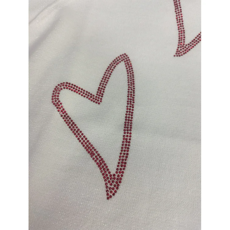 Hot Diamonds Heart Shaped Knitted t Shirt for Women 2021 New Short Sleeve O-Neck Thin Sweater Tee Top Female Knitwears
Hot Diamonds Heart Shaped Knitted t Shirt for Women 2021 New Short Sleeve O-Neck Thin Sweater Tee Top Female Knitwears