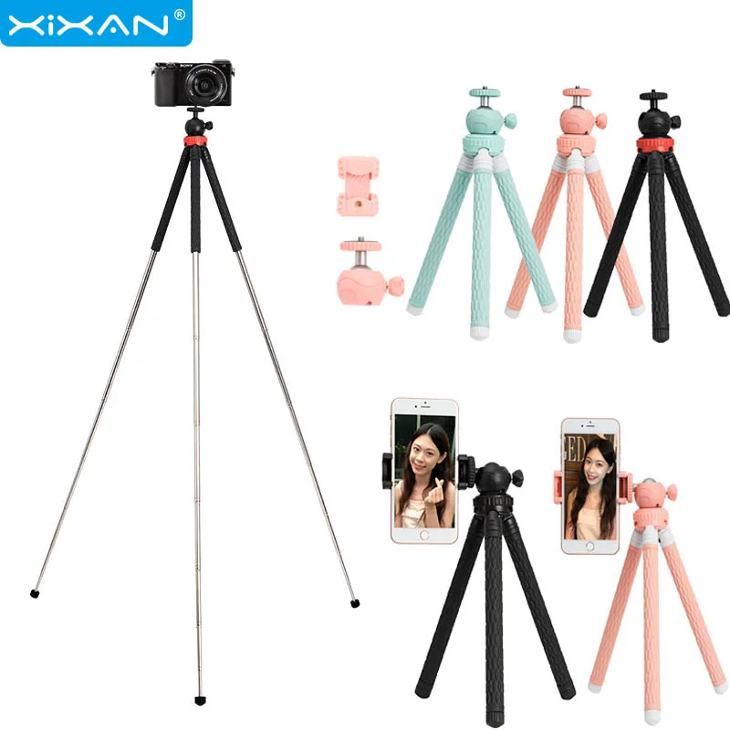 

Phone Tripod Flexible Camera Video Bracket Tripods Holder Portable Tripode Para Movil Mobile shooting Stands Selfie Stick Stands