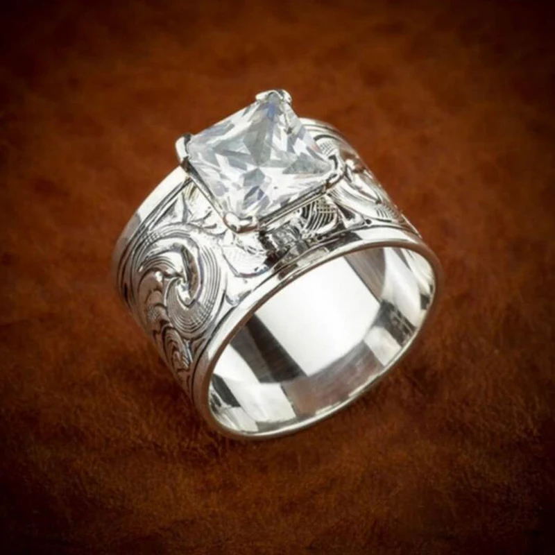 Unique Trendy Silver Colour Clear Crystal Ring Bridal Engagement Men Women's Wedding Commitment Jewelry Gift
Unique Trendy Silver Colour Clear Crystal Ring Bridal Engagement Men Women's Wedding Commitment Jewelry Gift