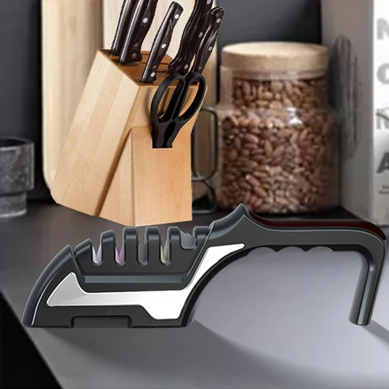 4 Stages Professional Kitchen Sharpening Stone knives Whetstone Ceramic Sharpener Tool
4 Stages Professional Kitchen Sharpening Stone knives Whetstone Ceramic Sharpener Tool