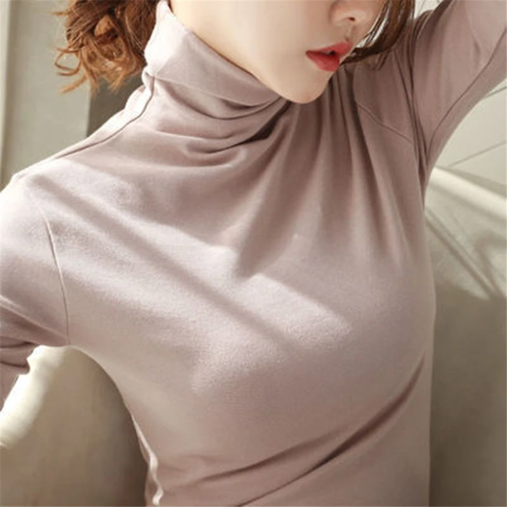 New Velvet Slim Autumn Winter Turtleneck Lady Thin Pullover Jumper Knitted All-Match Was Thin And Solid Color Sweater
New Velvet Slim Autumn Winter Turtleneck Lady Thin Pullover Jumper Knitted All-Match Was Thin And Solid Color Sweater