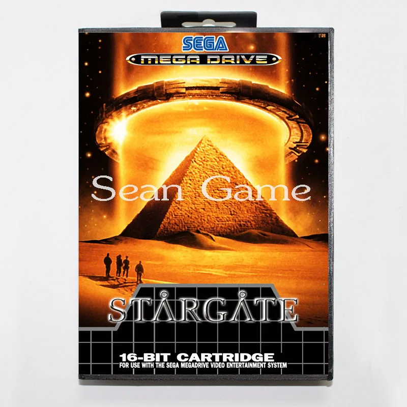 Престационарная 16 битная игровая карта Elevata MD для Sega Mega Drive EU/JAP Stargate с розничной