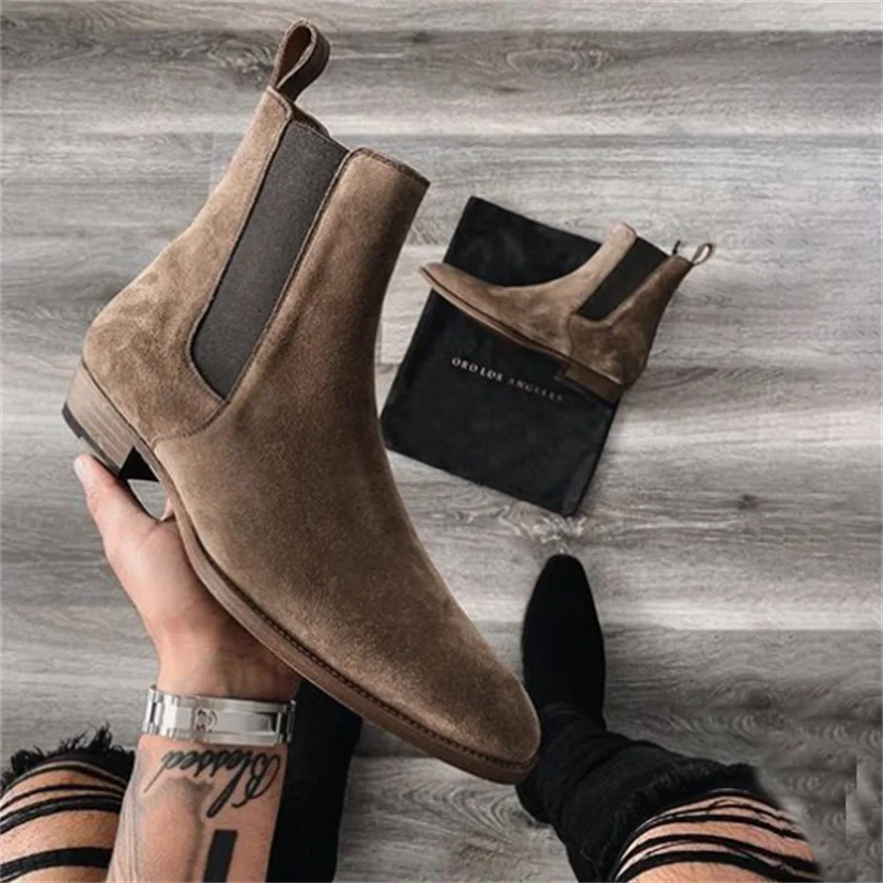 Fashion Men's Suede Leather Shoes High Quality Retro Solid Color Slip-on Men's Boots Casual Fashion Zapatos De Hombre HA759
Fashion Men's Suede Leather Shoes High Quality Retro Solid Color Slip-on Men's Boots Casual Fashion Zapatos De Hombre HA759