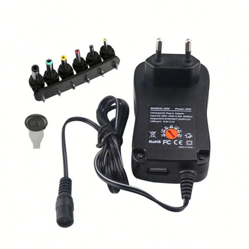 AC/DC 3V 4.5V 5V 6V 7.5V 9V 12V 2A 2.5A Adjustable Adapter Power Supply Universal Adaptor Charger For LED Light Bulb Strip CCTV
AC/DC 3V 4.5V 5V 6V 7.5V 9V 12V 2A 2.5A Adjustable Adapter Power Supply Universal Adaptor Charger For LED Light Bulb Strip CCTV