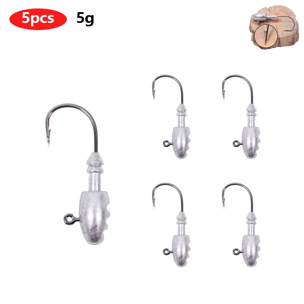 5 Pcs Oval Jig Head Jig Hooks 5g 7g 10g 15g 20g 30g Fishing Jig Metal Head Sharp Hook With Barb Reduces Decoupling Probability
5 Pcs Oval Jig Head Jig Hooks 5g 7g 10g 15g 20g 30g Fishing Jig Metal Head Sharp Hook With Barb Reduces Decoupling Probability