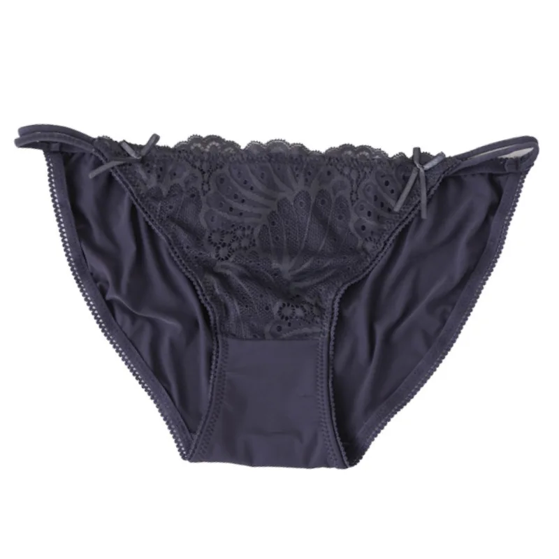 New Product Low-waist Ice Silk Seamless Sexy Women's Briefs with Hollow Lace Trim and Embroidered Pure Color Fashion Sexy Nylon
New Product Low-waist Ice Silk Seamless Sexy Women's Briefs with Hollow Lace Trim and Embroidered Pure Color Fashion Sexy Nylon