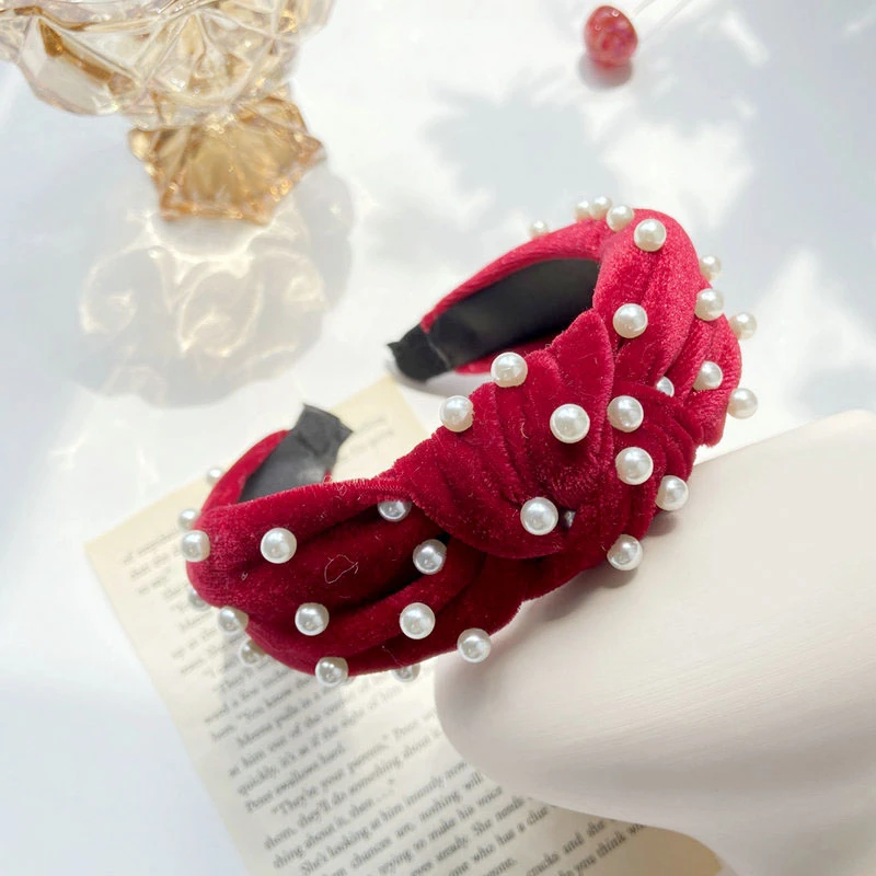 Simulation Pearl Velvet Hairbands For Women Hair Accessories Fashion Jewelry Solid Color Knotted Bezel Hoop Headbands Ornaments
Simulation Pearl Velvet Hairbands For Women Hair Accessories Fashion Jewelry Solid Color Knotted Bezel Hoop Headbands Ornaments