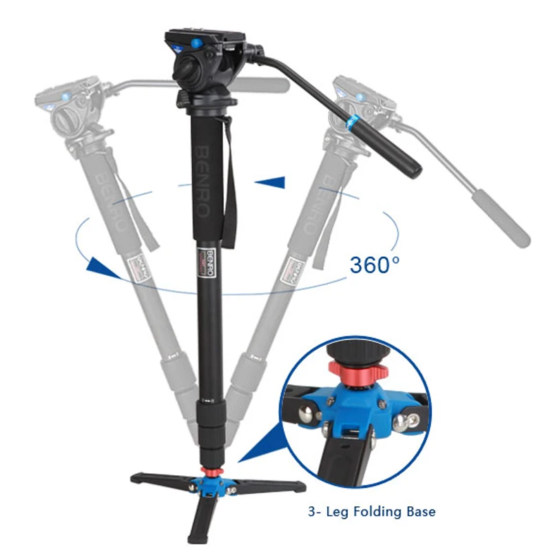 

DHL pro Benro A48TDS4 Sports Tripod Set Special For Bird Watching Professional Video Monopod With Head ball Wholesale