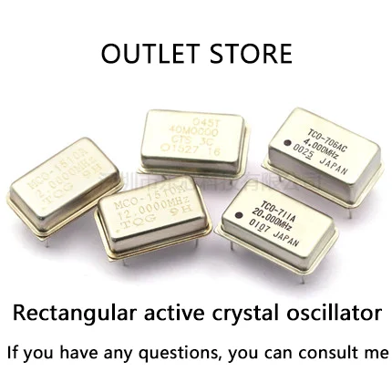 Кварцевый осциллятор 12M 12MHZ 12 000 MHZ In-line Active Crystal OSC DIP-4 прямоугольная Вибрация часов