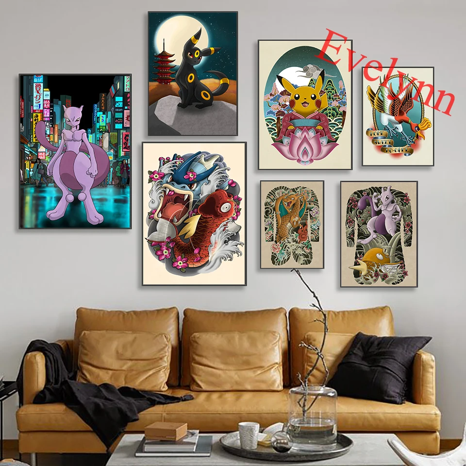 Funny Japanese Pokemon Poster -Pikachu Geisha Nintendo Gamer Art Cartoon Art Modern Living Room Decor Canvas Wall Art Prints
Funny Japanese Pokemon Poster -Pikachu Geisha Nintendo Gamer Art Cartoon Art Modern Living Room Decor Canvas Wall Art Prints