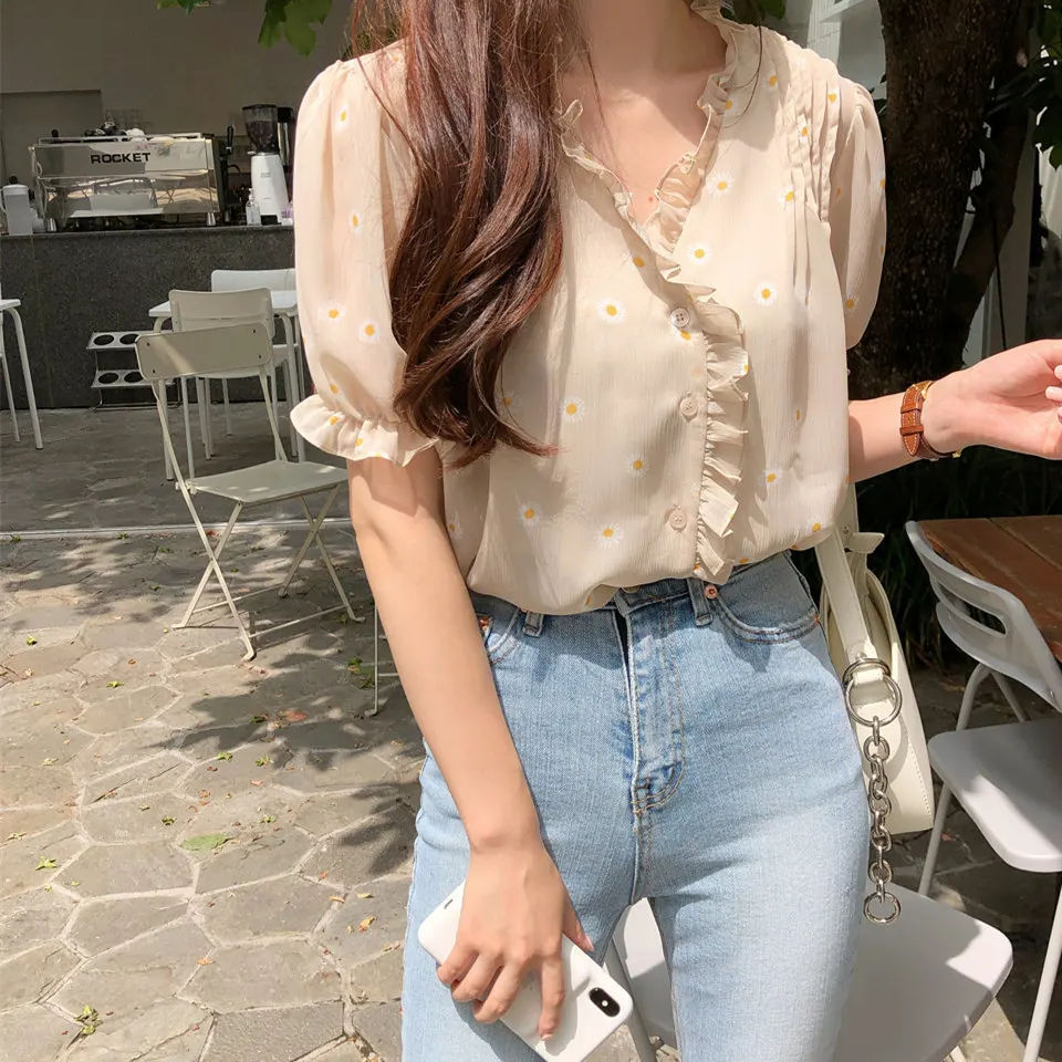 S-XL New Vintage Shirt Oversize Tops Women blouse chiffon short sleeve Girls Blouse Summer New Women Blouses femme Blusas 
S-XL New Vintage Shirt Oversize Tops Women blouse chiffon short sleeve Girls Blouse Summer New Women Blouses femme Blusas