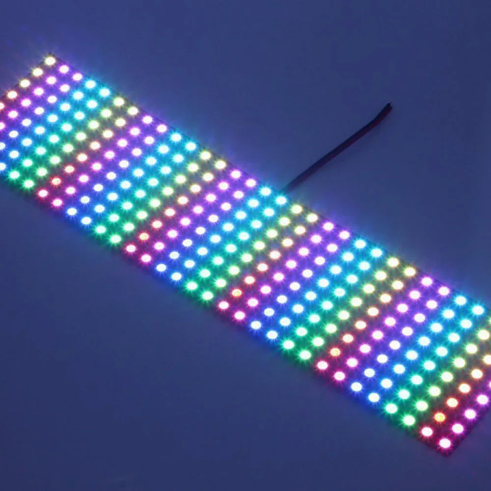 WS2812B RGB гибкая панель 8x32 пикселей матричный экран светодиодный модуль WS2812 IC