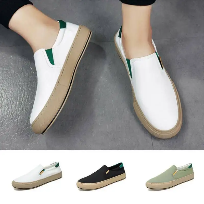 

Men Casual Shoes Slip On Loafers Breathable Man Walking Jogging Shoes Ice Silk Cloth Men Flat Shos Lazy Shoes Zapatos Hombre