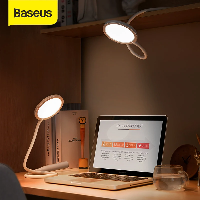 Переносная настольная лампа Baseus с гибким светодиодным USB шлангом мини светильник
