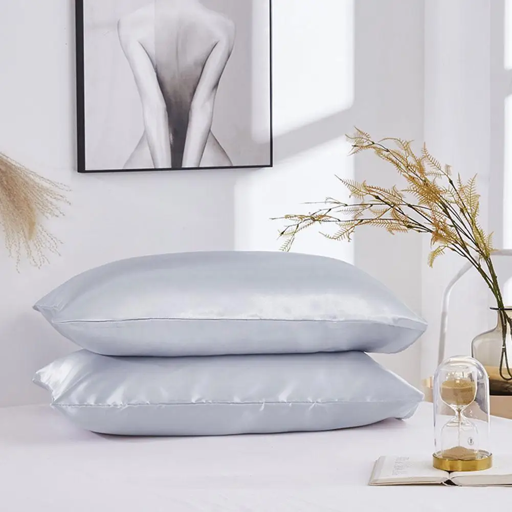 Satin Imitation Silk Pillow Luxury Home Bedding Color Pillow Simple 50*70cm Pillow T6m0
Satin Imitation Silk Pillow Luxury Home Bedding Color Pillow Simple 50*70cm Pillow T6m0