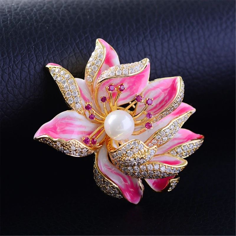 Peony Brooches for Women Vintage Fashion Style Elegant Wedding Pins Party Brooch Accessories
Peony Brooches for Women Vintage Fashion Style Elegant Wedding Pins Party Brooch Accessories