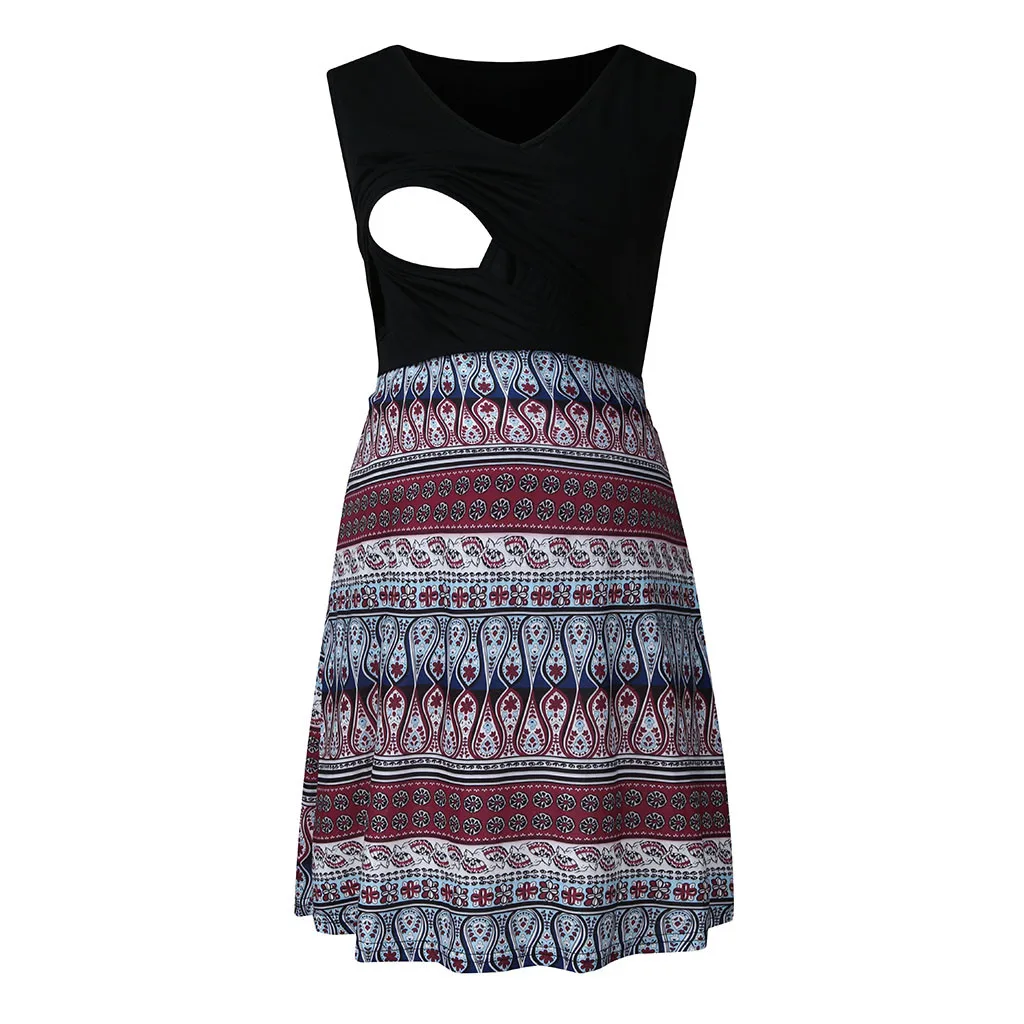 Pregnant Clothes New Summer elegant Women's Maternity Pregnanty dress clothes Nursing Pregnanty V-Neck Splicing Print Dresses
Pregnant Clothes New Summer elegant Women's Maternity Pregnanty dress clothes Nursing Pregnanty V-Neck Splicing Print Dresses