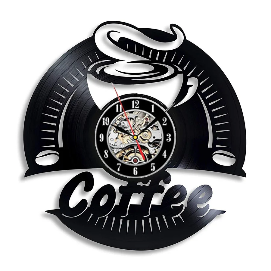 Coffee Vinyl Record Wall Clock Modern Design Vintage 3D Decoration Kitchen Clock Vinyl Wall Watch Coffee Cafe Home Decor
Coffee Vinyl Record Wall Clock Modern Design Vintage 3D Decoration Kitchen Clock Vinyl Wall Watch Coffee Cafe Home Decor