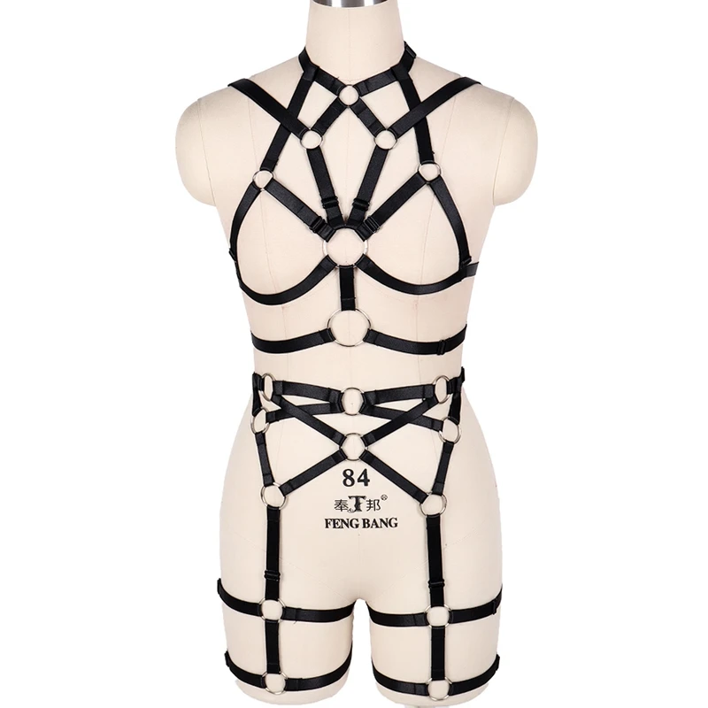 Sexy 2PCS Set Women Tops Chest Hollow Out Strappy Cage Bra Harness From Waist To Leg Bondage Straps Adjustable Garter Underwear
Sexy 2PCS Set Women Tops Chest Hollow Out Strappy Cage Bra Harness From Waist To Leg Bondage Straps Adjustable Garter Underwear