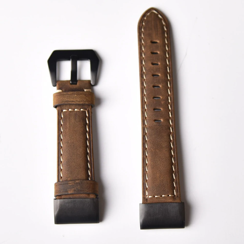 Ремешки из натуральной кожи для Garmin fenix 5/5x/5s Band сменные браслеты Crazy horse 20 мм 22 26 |