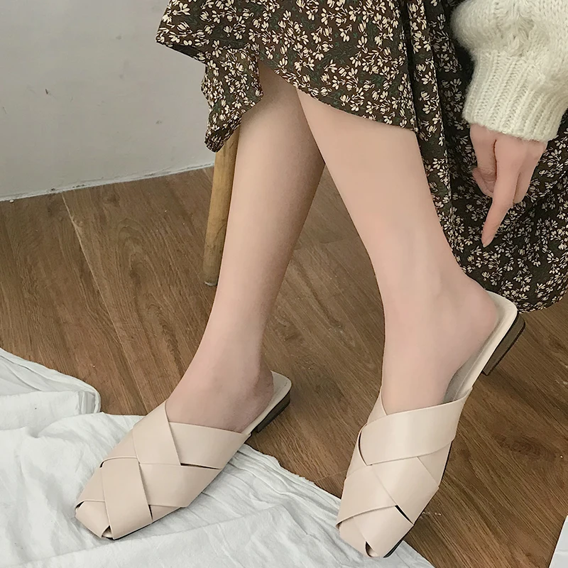 Fresh Design Tressees Mules Femme Plates Feminino Women Backless Half Slides Slip On Hollow Woven Outdoor Flat Slippers Shoes
Fresh Design Tressees Mules Femme Plates Feminino Women Backless Half Slides Slip On Hollow Woven Outdoor Flat Slippers Shoes