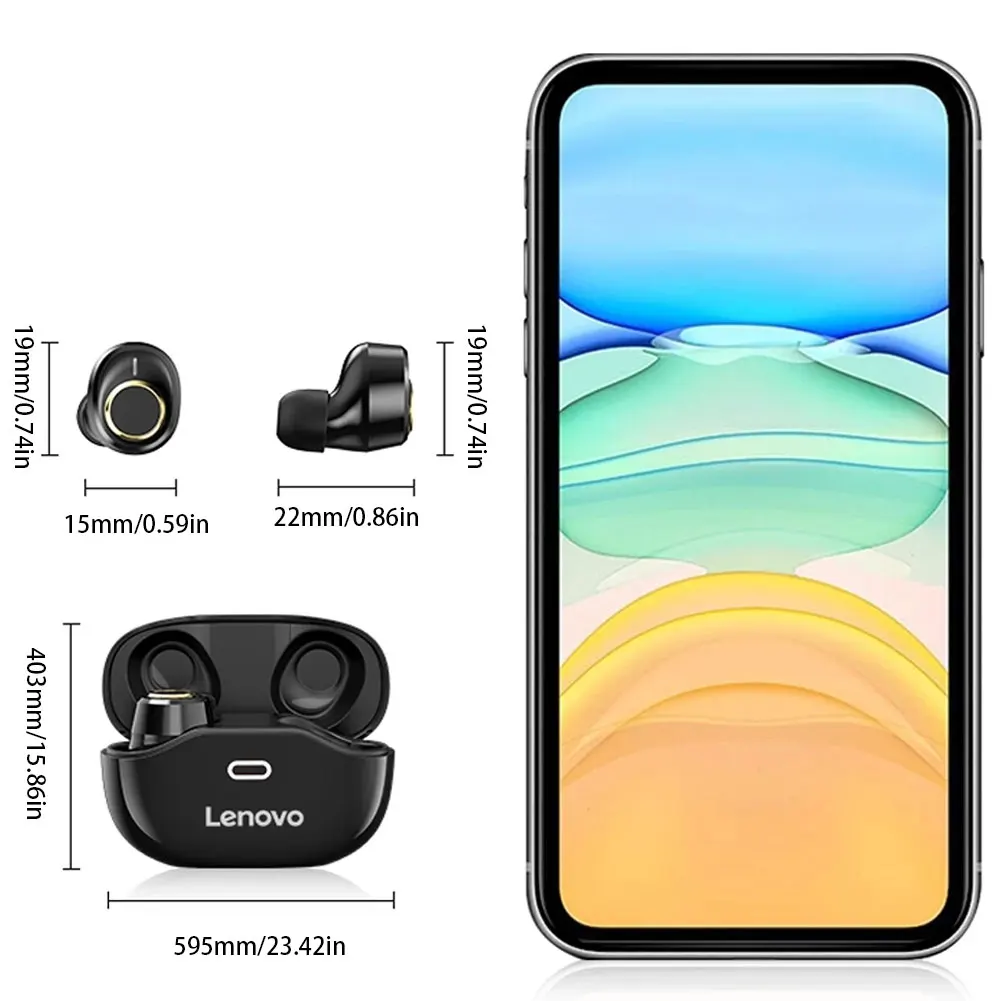 Lenovo X18 Bluetooth 5.0 Wireless Headphones Mini TWS Earbuds Sport Headset In-Ear Earphones Touch Control W/ Mic Charging Case
Lenovo X18 Bluetooth 5.0 Wireless Headphones Mini TWS Earbuds Sport Headset In-Ear Earphones Touch Control W/ Mic Charging Case